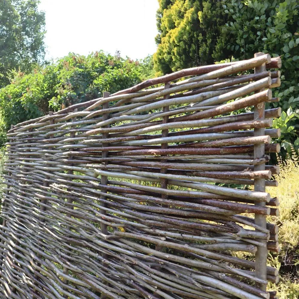 Artisan Hazel Hurdle Fencing with a Handcrafted Finish