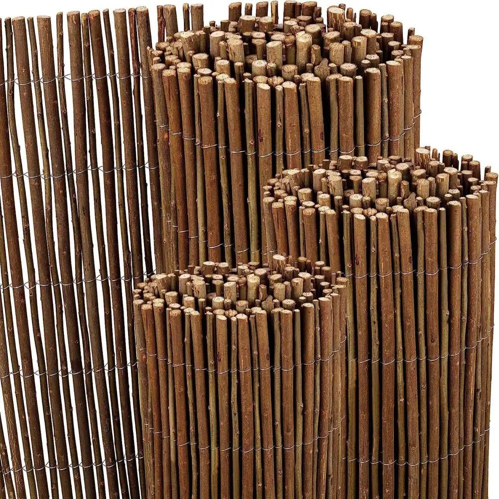 Rustic Willow Woven Wood Screening for a Natural and Stylish Addition to Your Garden