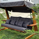 St Andrews 2600 3 Seater Swing Seat with Retractable Leg Rests and Side Table