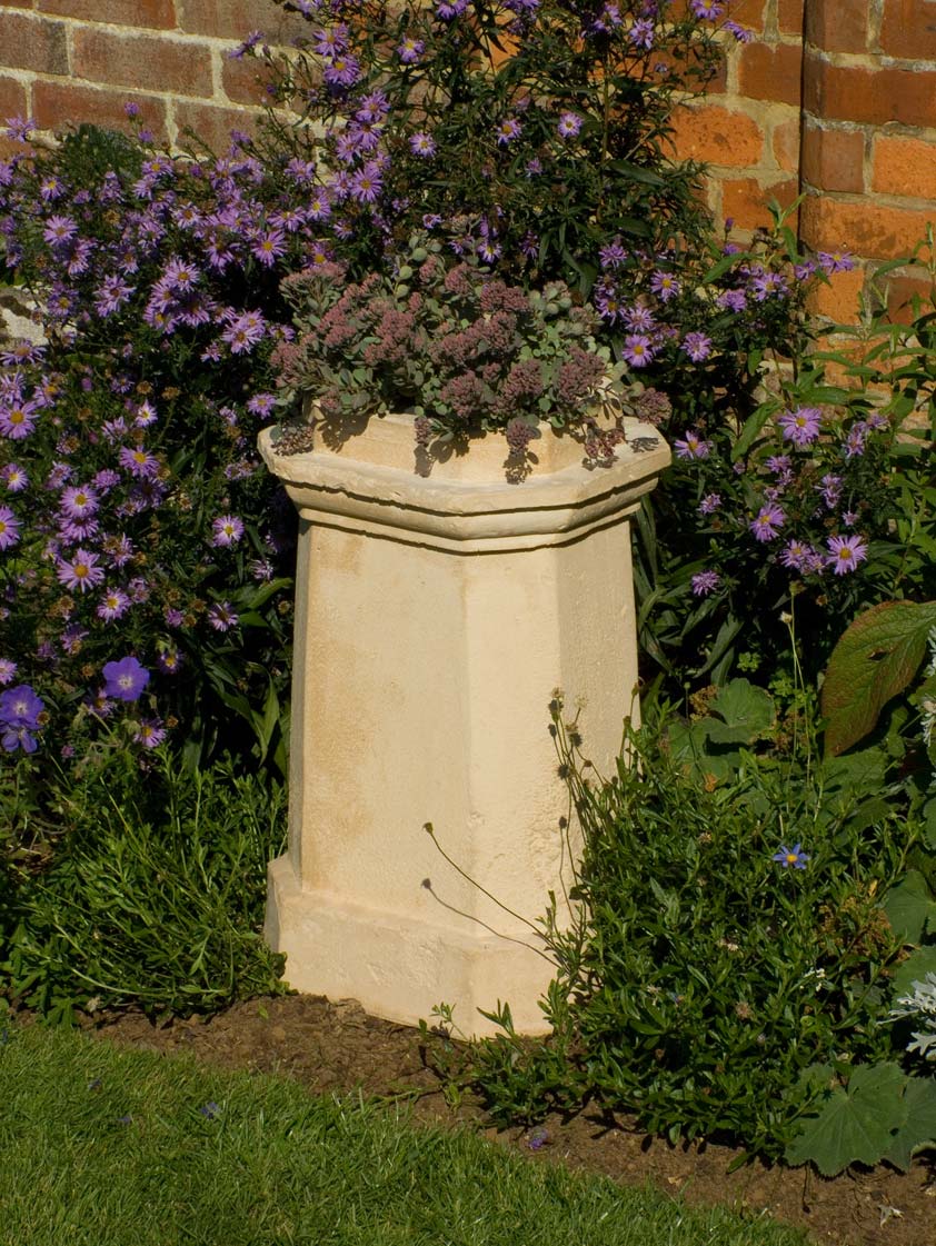 34cm Chimney Pot Planter Stone Planter