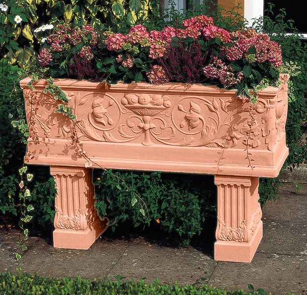 117cm Venetian Trough & supports Stone Planter