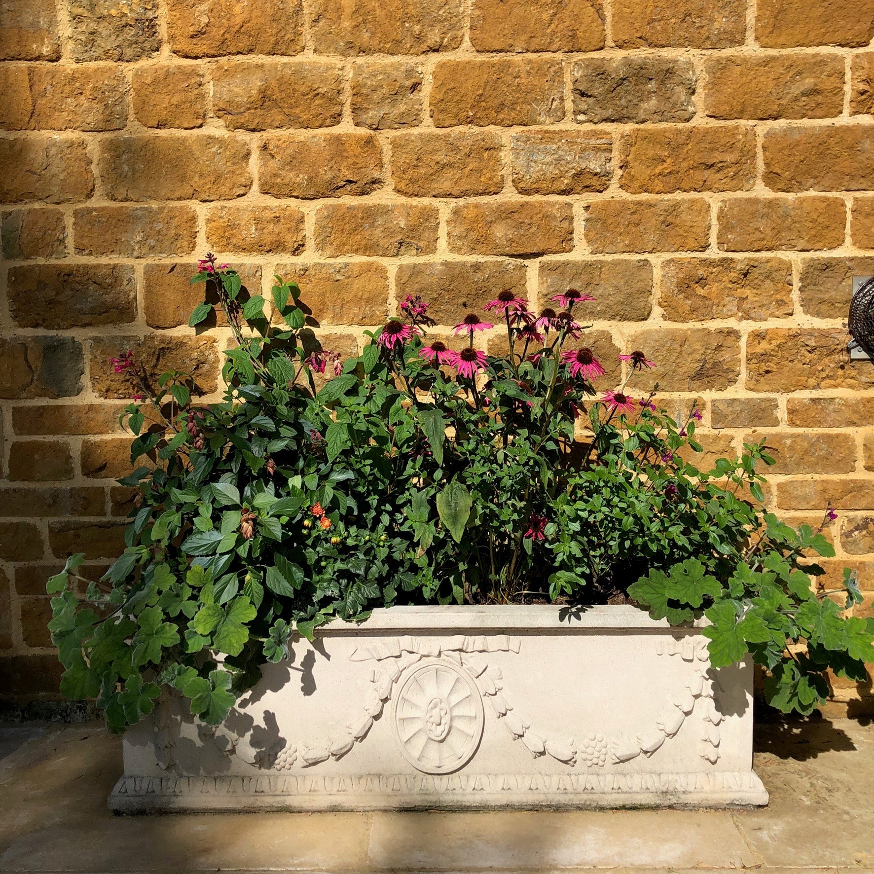 120cm Adam Stone Trough Planter