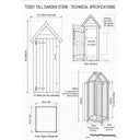 TGS01 Tall Garden Store technical specifications