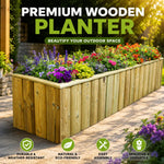 Log Lap Wooden Planter Trough