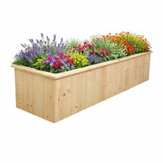 Untreated Wooden Planter Trough