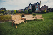 Valley Seven Seat Set with 1 Three-Seater Bench, 2 Two-Seater Benches