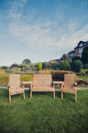 Valley Four Seat Set with 1 Two-Seater Bench, 2 Chairs