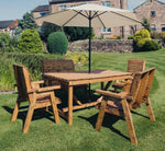 Valley Six Seater Set with 2 Chairs & 2 Benches