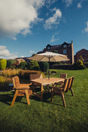 Valley Six Seater Set with 2 Chairs & 2 Benches