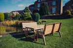 Valley Six Seat Set 1795 Table with 2 Three-Seater Benches