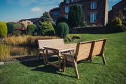 Valley Six Seat Set 1795 Table with 2 Three-Seater Benches