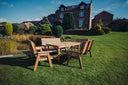 Valley Ten Seat Set 1795 Table with 2 Two-Seater Benches & 2 Three-Seater Benches