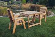Valley Two Seat Bistro Set 99cm Table with 2 Chairs