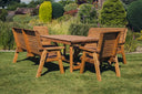 Valley Eight Seat Set with 2 Chairs & 2 Three-Seater Benches