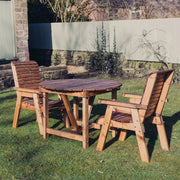 Valley Two Seat Round Set with 2 Chairs