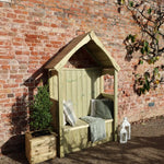 Willow Storage Arbour Sits 2