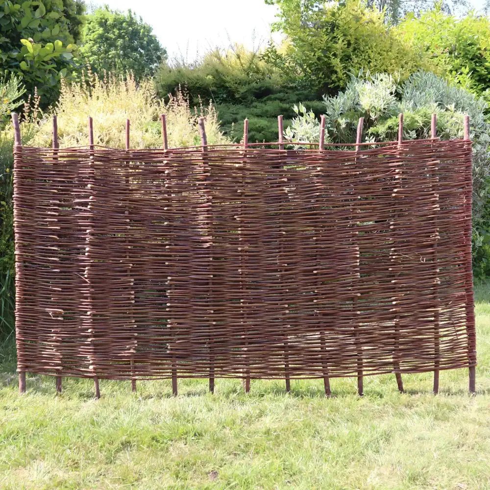 Premium Handwoven Willow Fence Panel