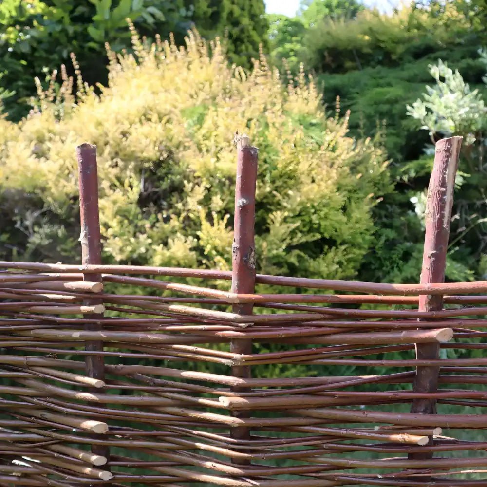Artisanal Woven Wood Willow Hurdles