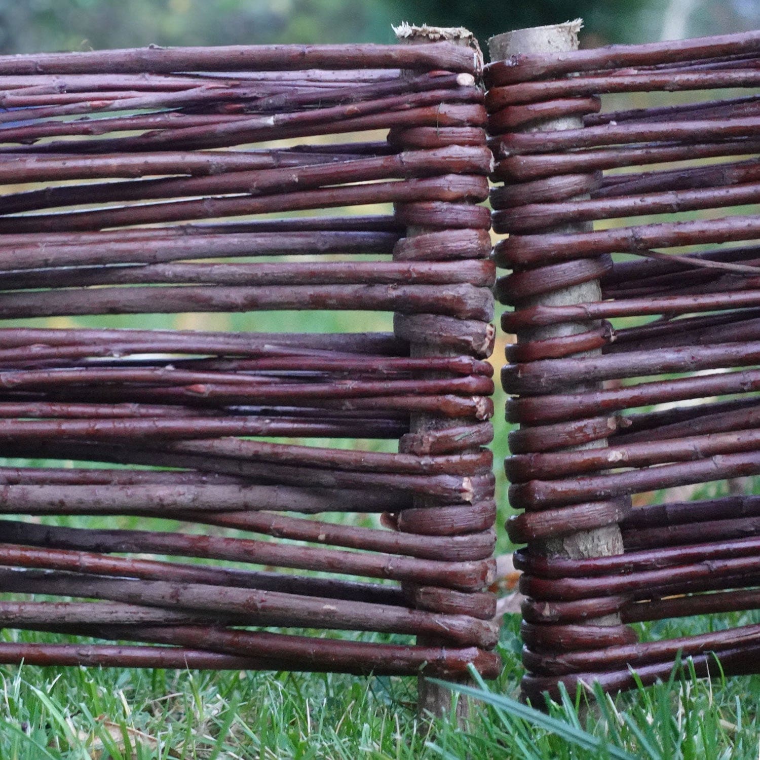 2m Willow Lawn Edging 20cm Height Woven Wood