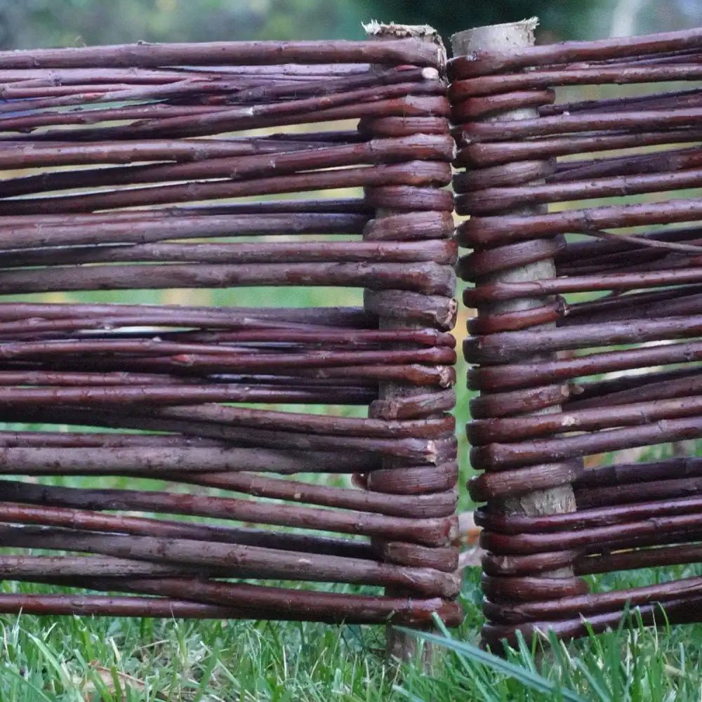 natural lawn border edging great for plants by Woven Wood