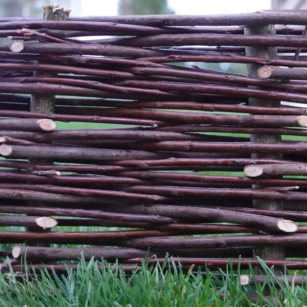 Planters edging artisan natural willow woven edging by Woven Wood Tulipy