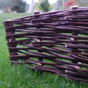 Premium natural lawn edging border plant handwoven edging by Woven Wood Tulipy