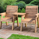 Wooden Lawn Furniture Love Seat for Gardens.