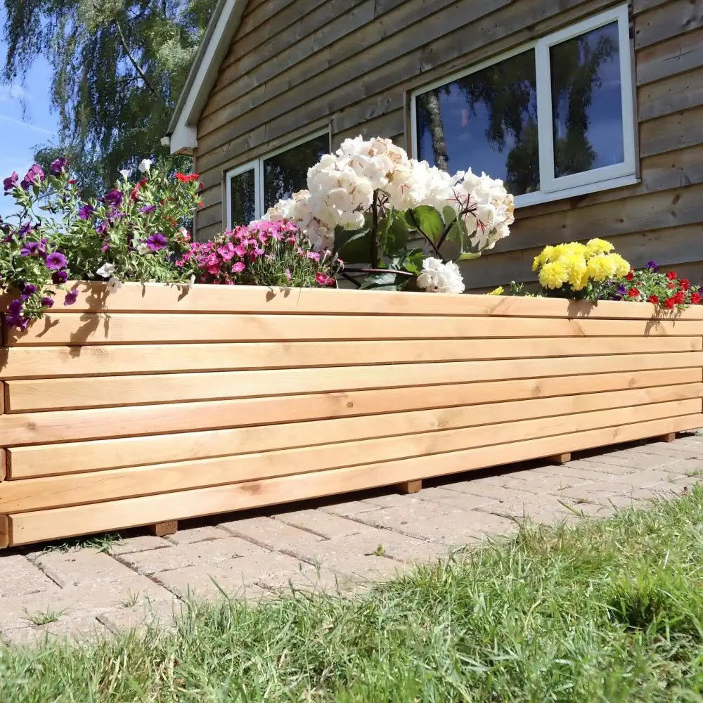 Extra Large Trough Planter by Woven Wood 1.8m Pine