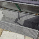 Alderley Rattan Storage Bench - Grey