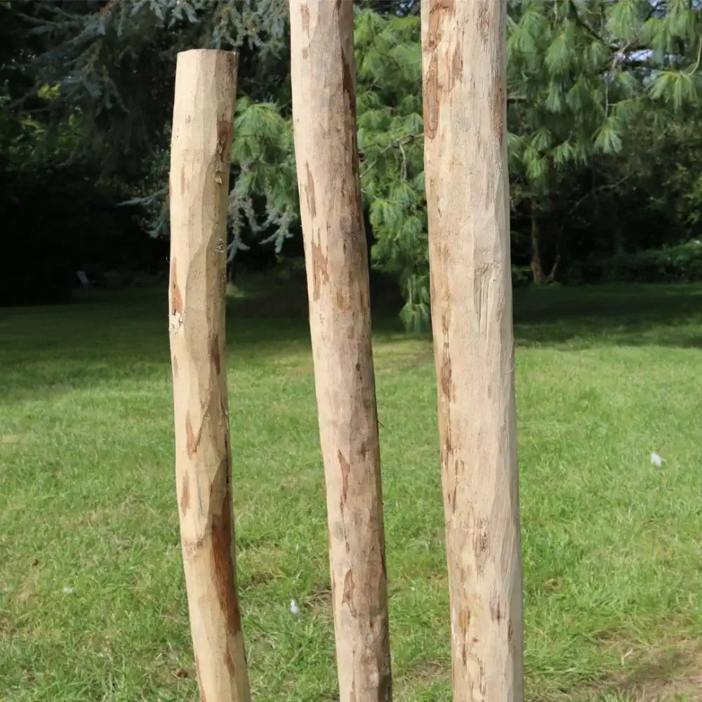 rustic handmade natural woven wood chestnut posts 120 cm
