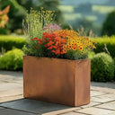 80cm Long Zinc Galvanised Copper 60cm Tall Trough Planter