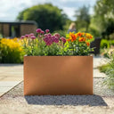 80cm Long Zinc Galvanised Copper 60cm Tall Trough Planter