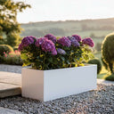 Zinc Galvanised Matte White Trough Planter
