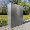 75cm Long Zinc Galvanised Silver & Black Textured 90cm Tall Trough Planter