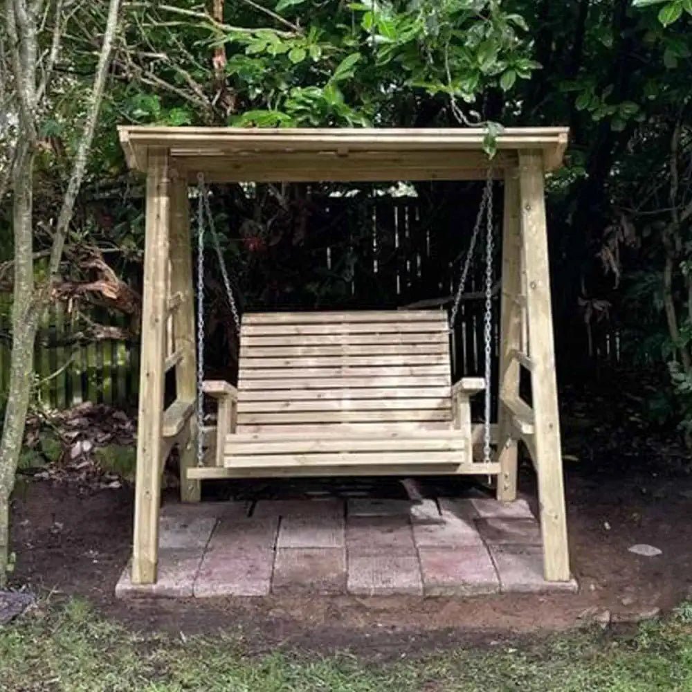 Two Seater Antoinette Swing Woven Wood