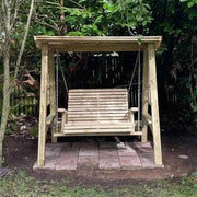 antoniette wooden swing seat seater outdoor garden furniture
