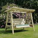 antoniette wooden swing seat seater outdoor furniture with optional extra cushion
