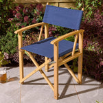 Ascot Folding Director's Chair - Midnight Blue