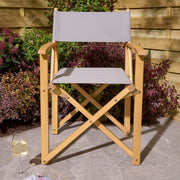 Ascot Folding Director's Chair - Slate Grey