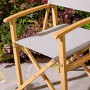 Ascot Folding Director's Chair - Slate Grey