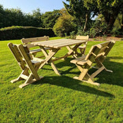 ashcombe table set seater outdoor wooden furniture