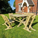 ashcombe table set seater outdoor wooden furniture