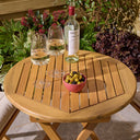 Ashdown Folding Bistro Set With Cushions