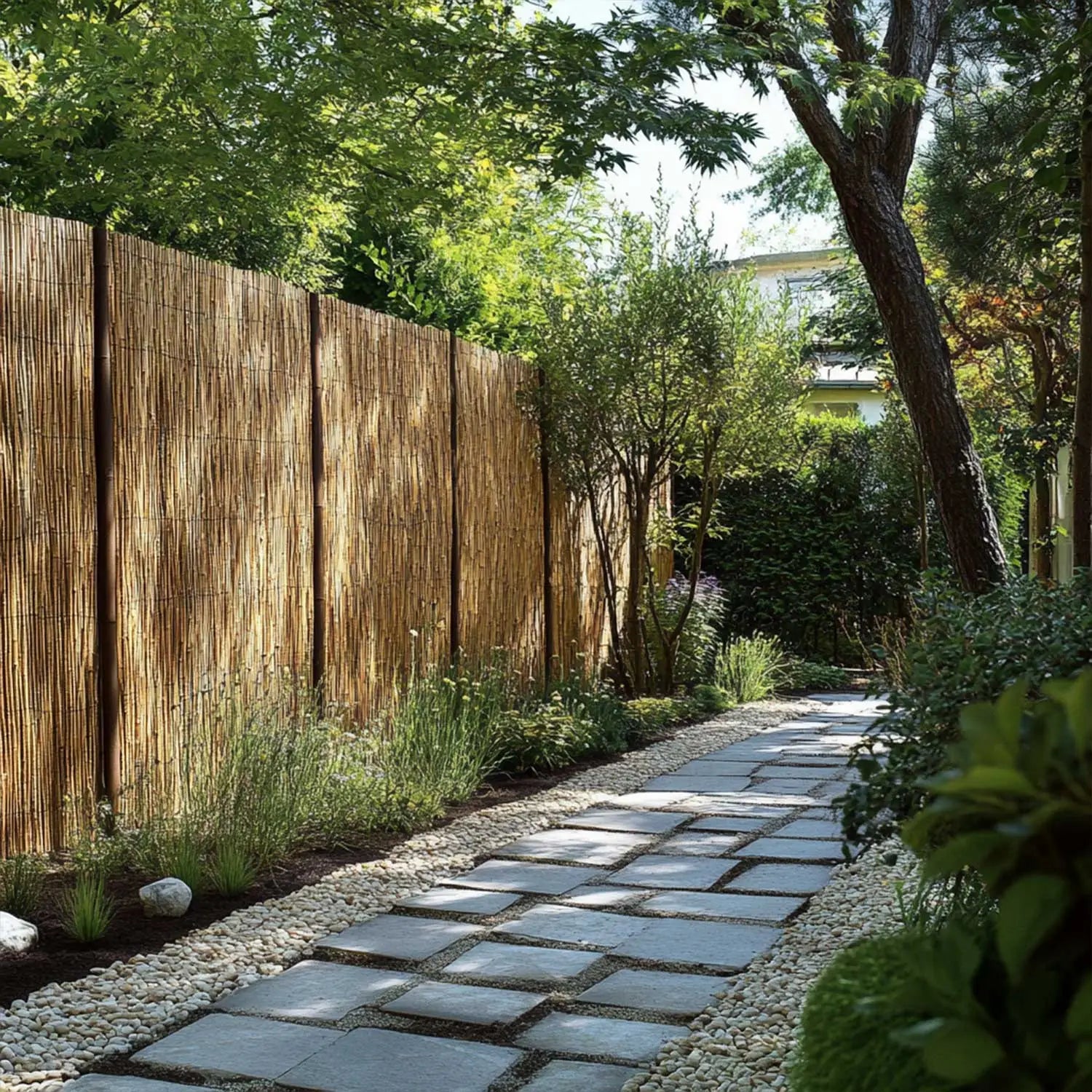 Premium Bamboo Slat Fencing Screening Rolls – Woven Wood