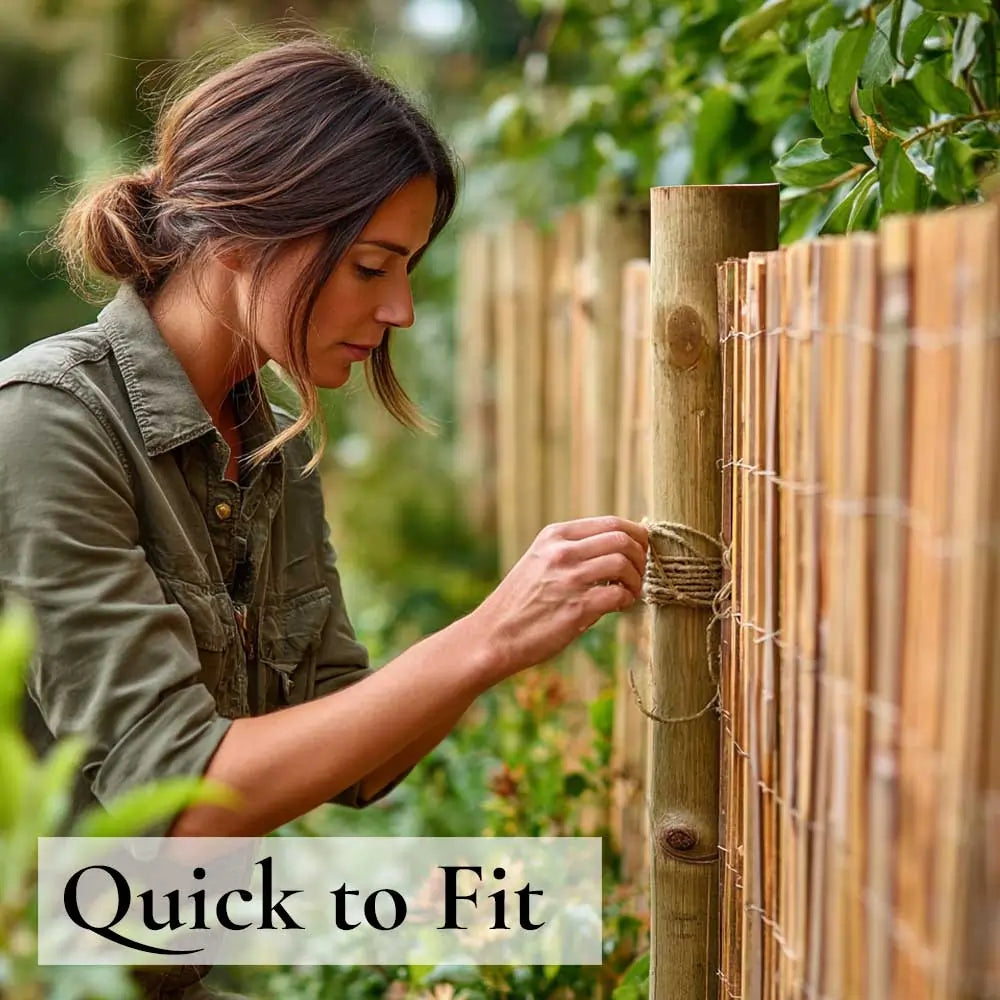 Bamboo Slat Fencing Screening Rolls
