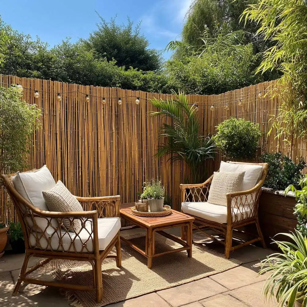 Bamboo Slat Fencing Screening Rolls