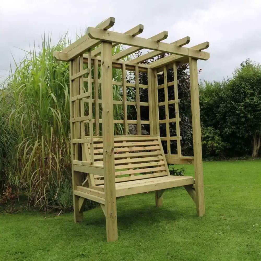 beatrice arbour seater wooden garden furniture