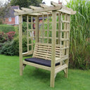 beatrice arbour seater wooden garden furniture with cushion