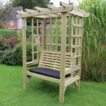 beatrice arbour seater wooden garden furniture with cushion