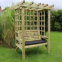 beatrice arbour seater wooden garden furniture with cushion optional extra